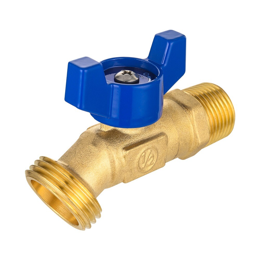 EFIELD 1/4Turn Male Spigot Outdoor Brass Valve 3/4″ Or 1/2″ NPT Inlet x 3/4″ MHT