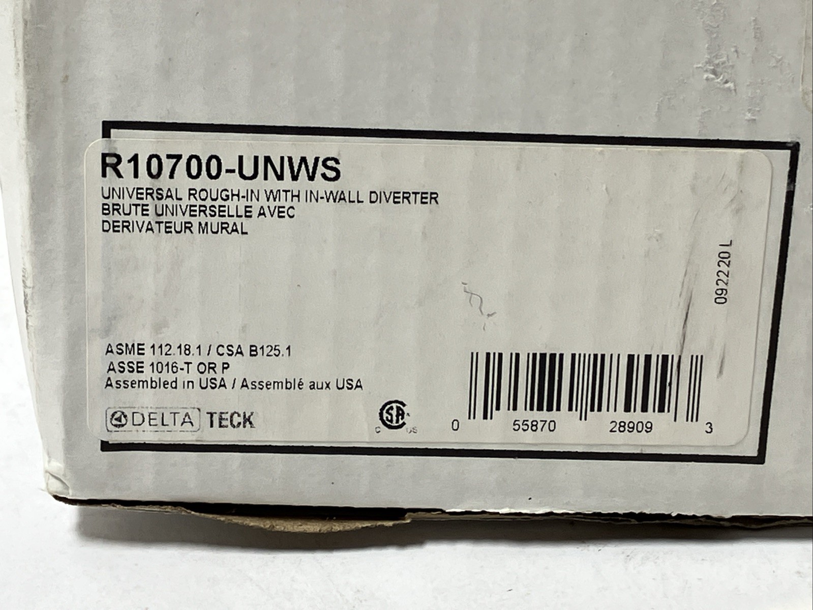 Delta Faucet R10700-UNWS MultiChoice Universal Valve Body with In-Wall Diverter