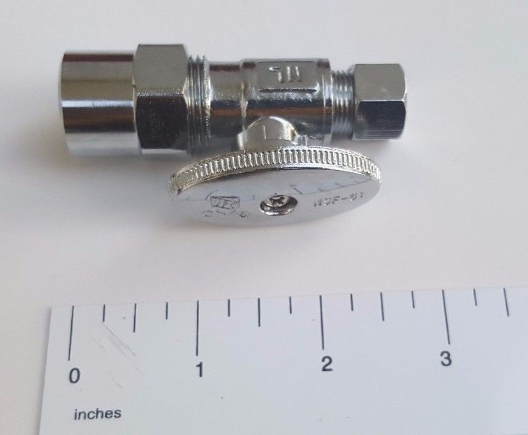 (20) 1/4 TURN STRAIGHT STOP VALVE COMPRESSION 3/8″ OD X 1/2″ CPVC (LEAD FREE)