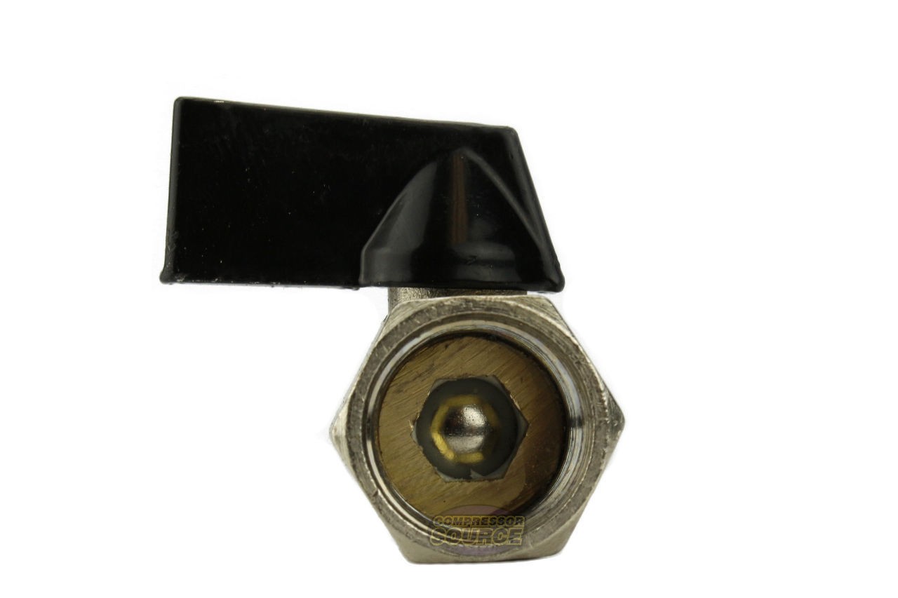 5 pk Mini 1/4″ Male x Female NPT Brass Ball Shut Off Valve Water Air Fluid WOG