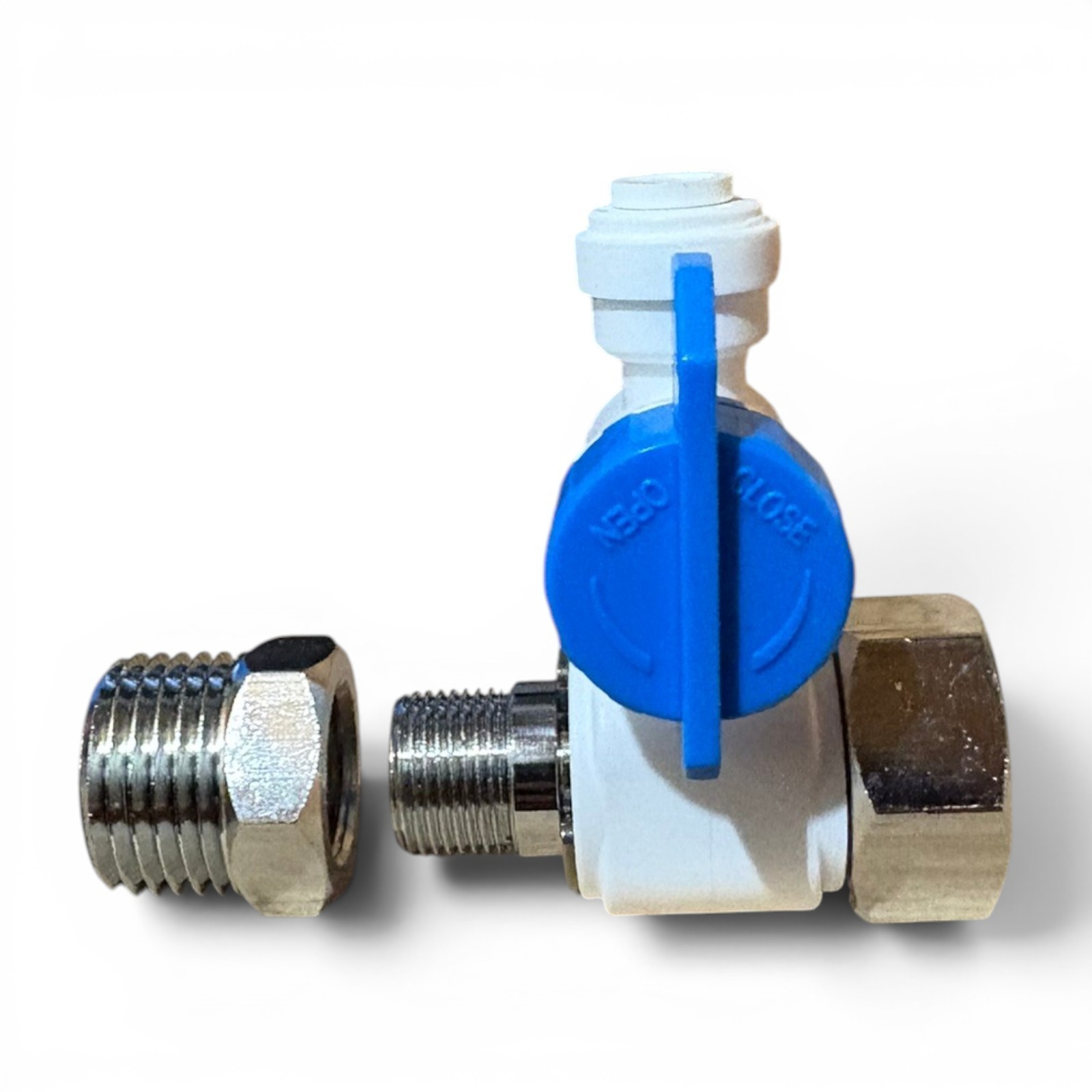Express Water Feed Adapter Valve Quick Connect Fits Both 3/8″ & 1/2″