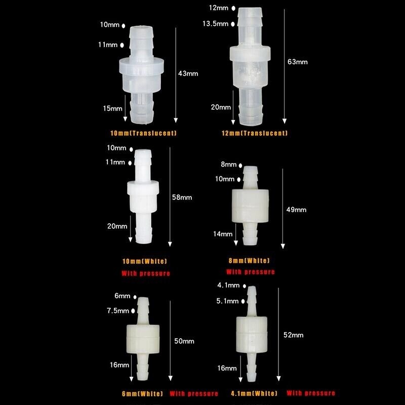 Check Valve Plastic One Way Non-return Valve Brake Booster Servo Vacuum Intake