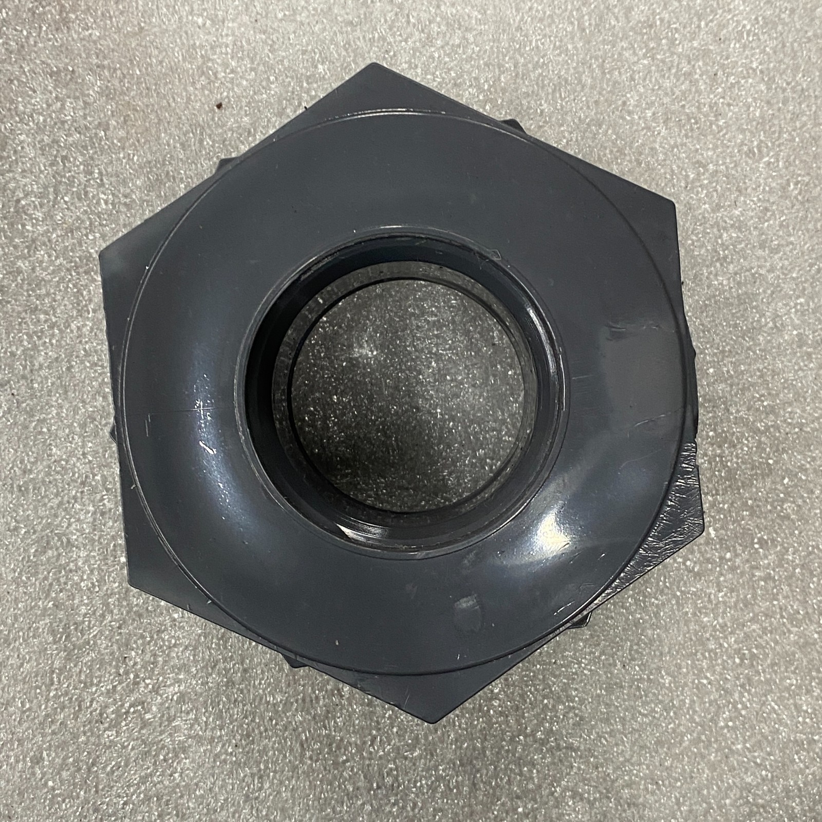 HAYWARD BF10200TXT Bulkhead Plastic Valve Fitting 2″ PVC Black