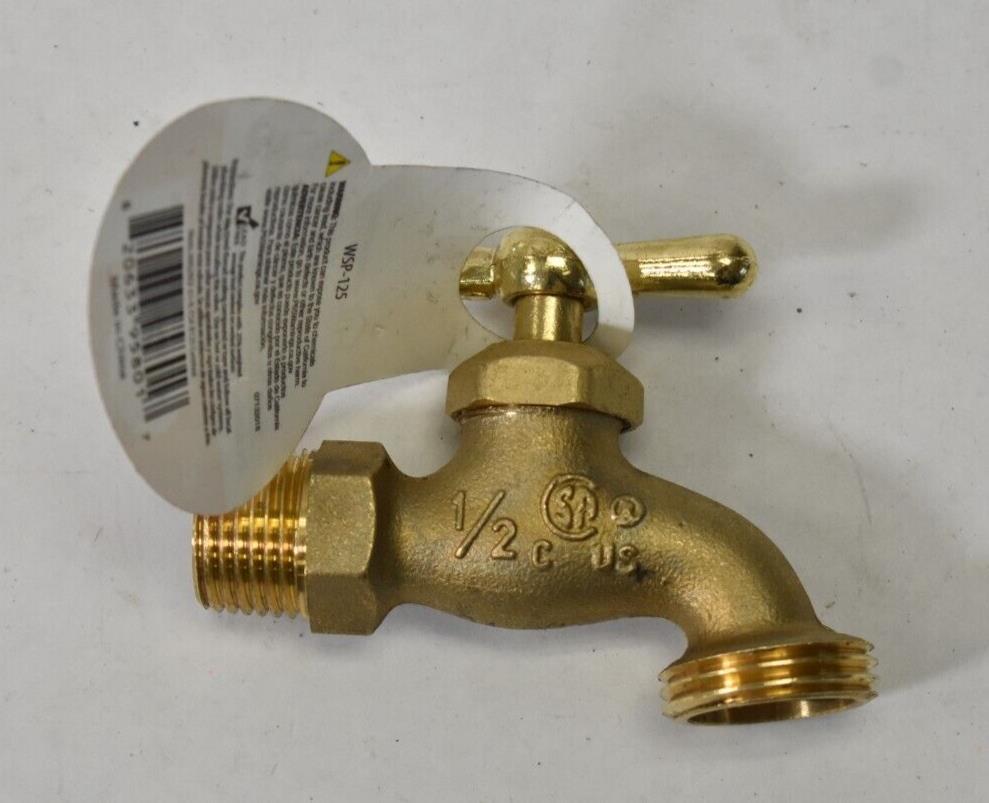 Homewerks Worldwide 1/2″ Brass Hose Bibb Valve Male Thread & Solder Connection