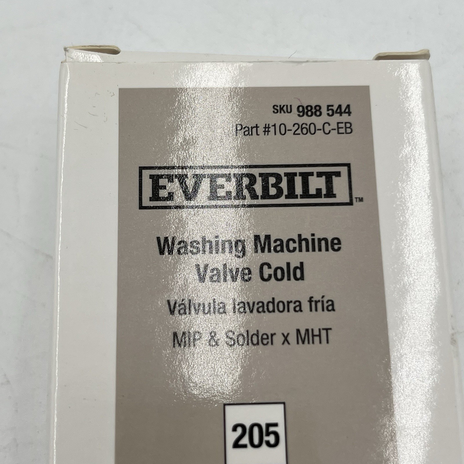BRAND NEW!! 2 Pack Everbilt 1/2″ Washing Machine Valve Cold Water 10-260-C-EB