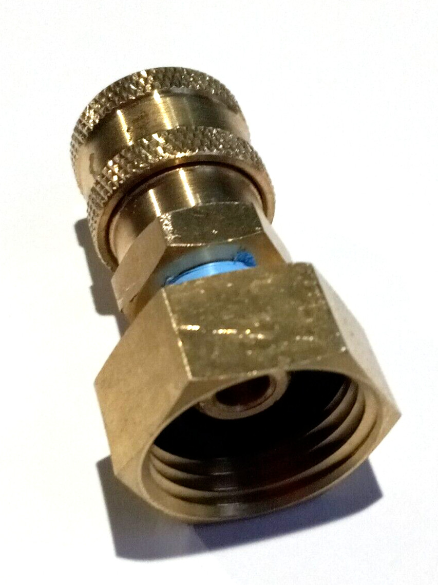 Female 3/4″ FGH x 1/4 Pressure Washer Quick Connect Brass Coupler