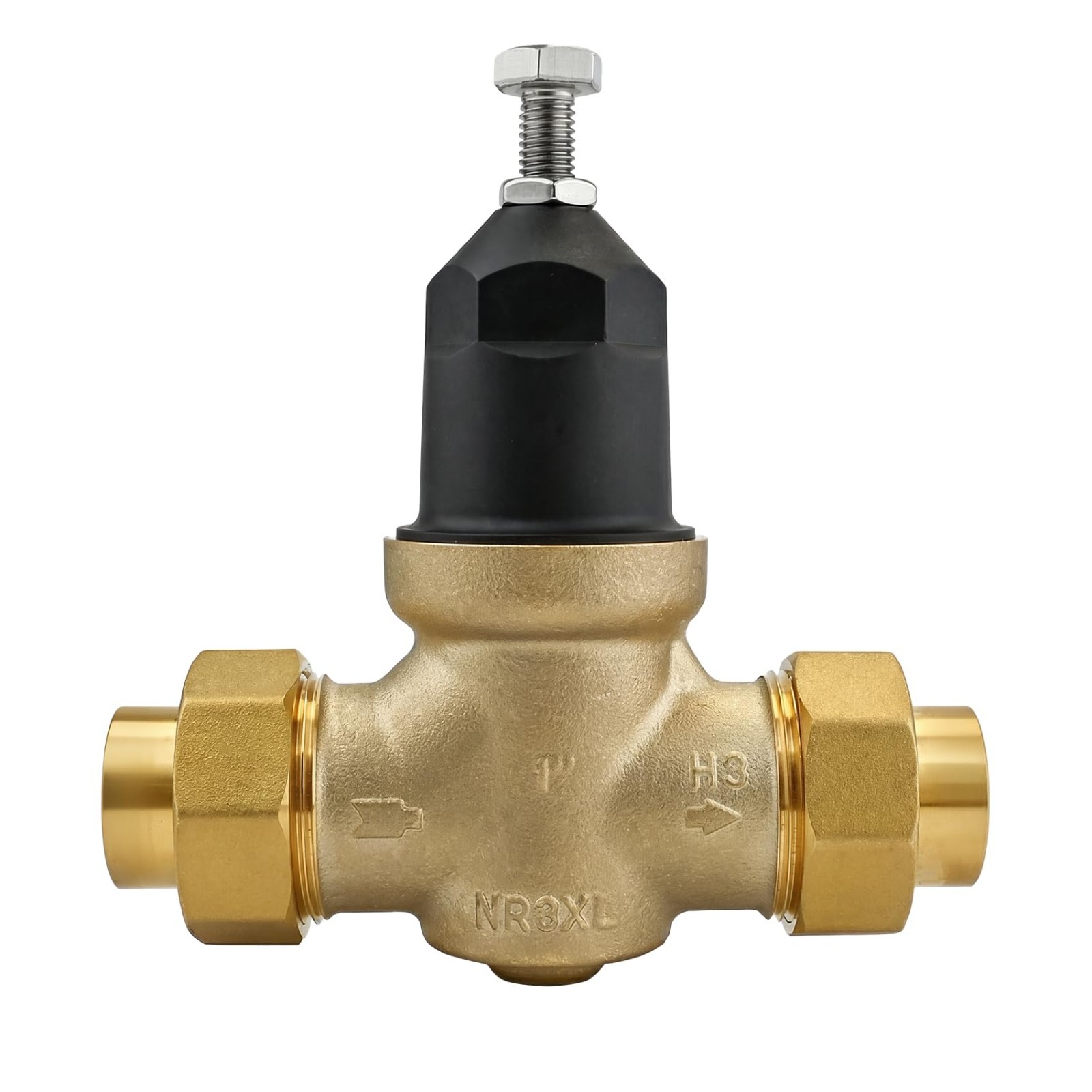 1″ NR3XLDU Water Pressure Reducing Valve, Double Union FNPT Connection for Home