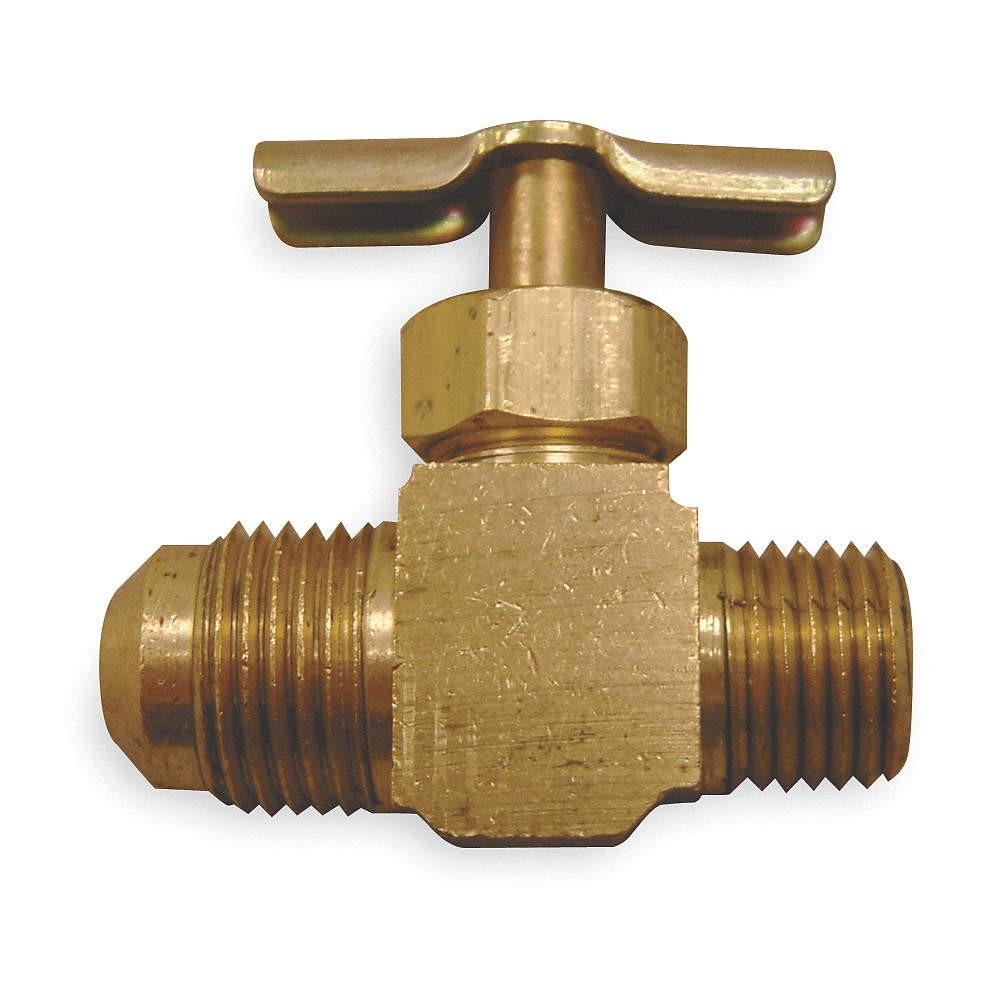 WEATHERHEAD 530 Needle Valve,Straight,Brass,1/8 x 1/4In 1VPW5