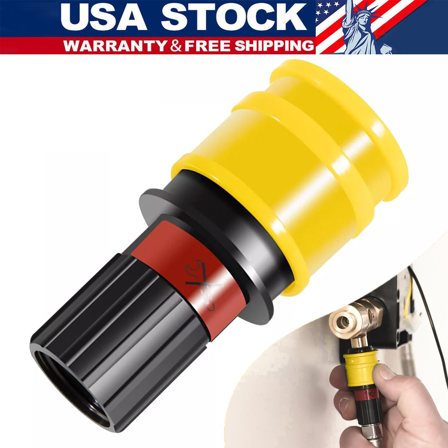 Replace for Grohe 1/2″ 2.2 GPM Quick Connect Coupling 46138000 for Various Pipes