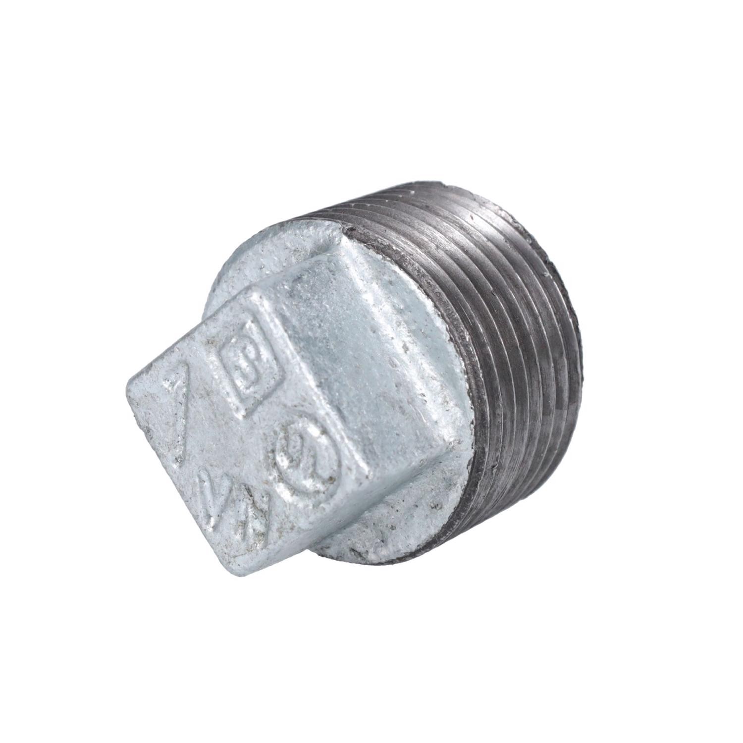 Bk Products 1 In. Mpt Galvanized Malleable Iron Plug Pack Of 5