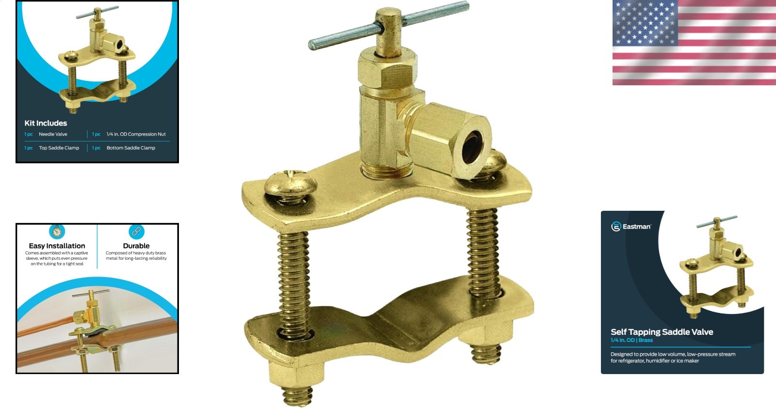 OD Brass Quick Connect Refrigerator Humidifier