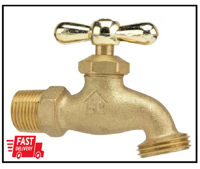 3/4 In. MIP and 1/2 In. FIP X 3/4 In. MHT Lead Free Brass Hose Bibb Valve