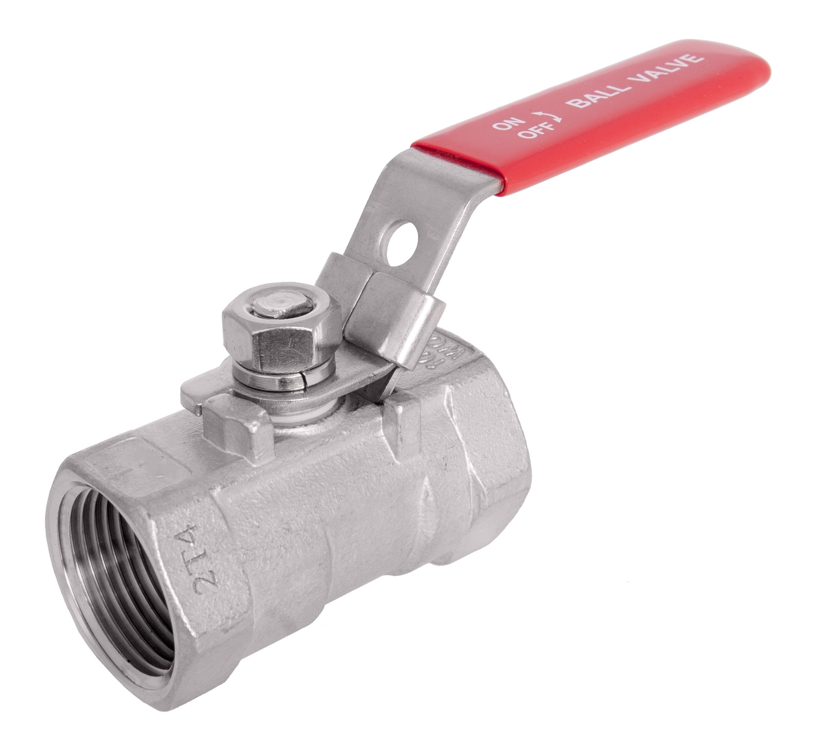 3″ Stainless Steel (304) Ball Valve – 1pc Standard Port, 1000WOG Red Handle