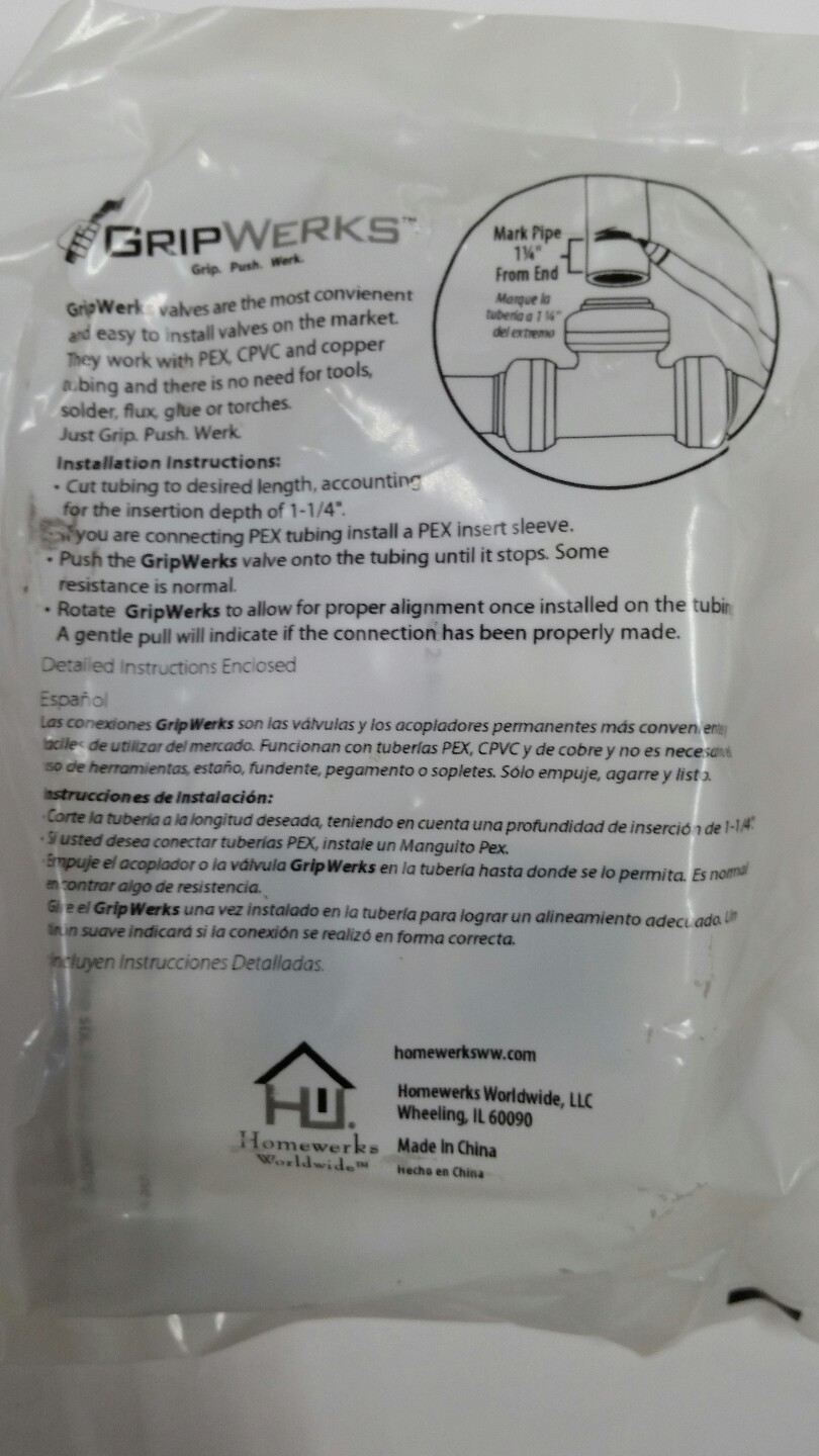 3/4 in. Brass Hose Bibb Valve Push Fit Indoor Outdoor Water Supply Connections