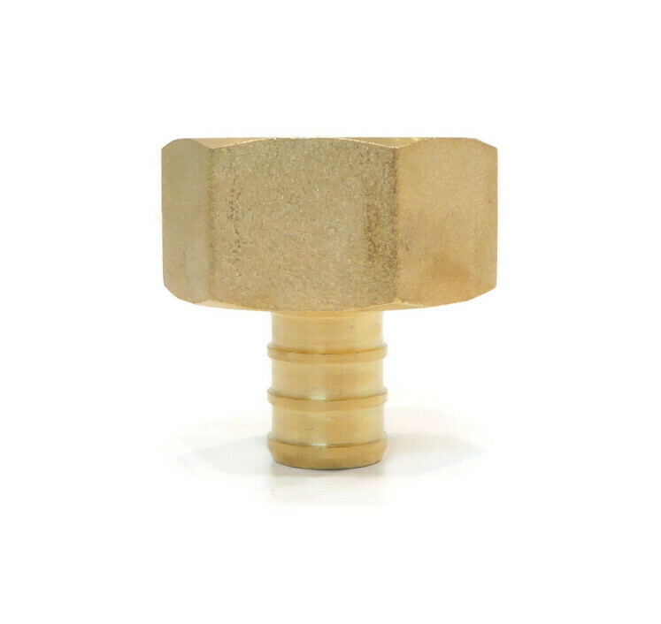 (10) 1/2″ x 3/4″ PEX BRASS FEMALE NPT THREADED ADAPTERS Crimp Fitting LEAD FREE