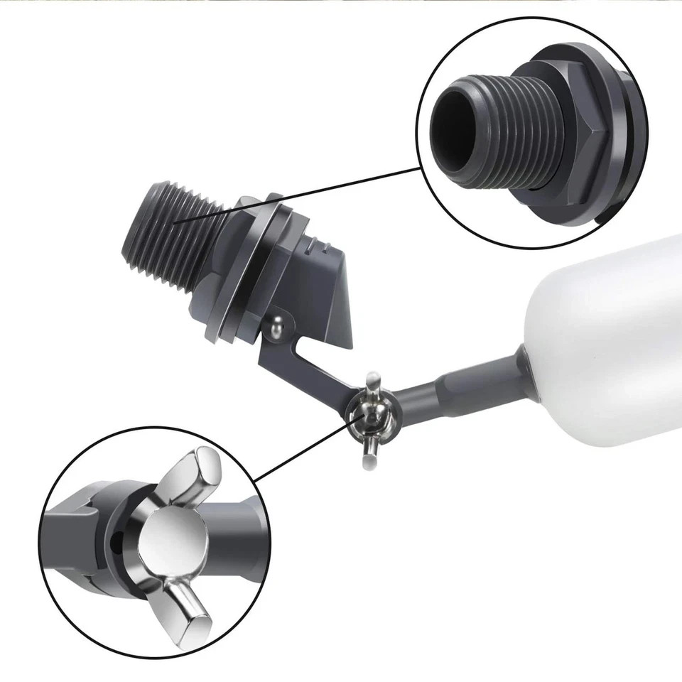 3 Pcs Float Ball Valve, 3/4 Inch Water Tank Filter Float Valve for Supply Tube A