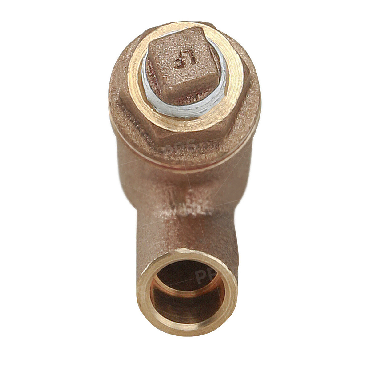Cast Brass Y Strainer Valve with Plug and Mesh Screen – Sweat Connects