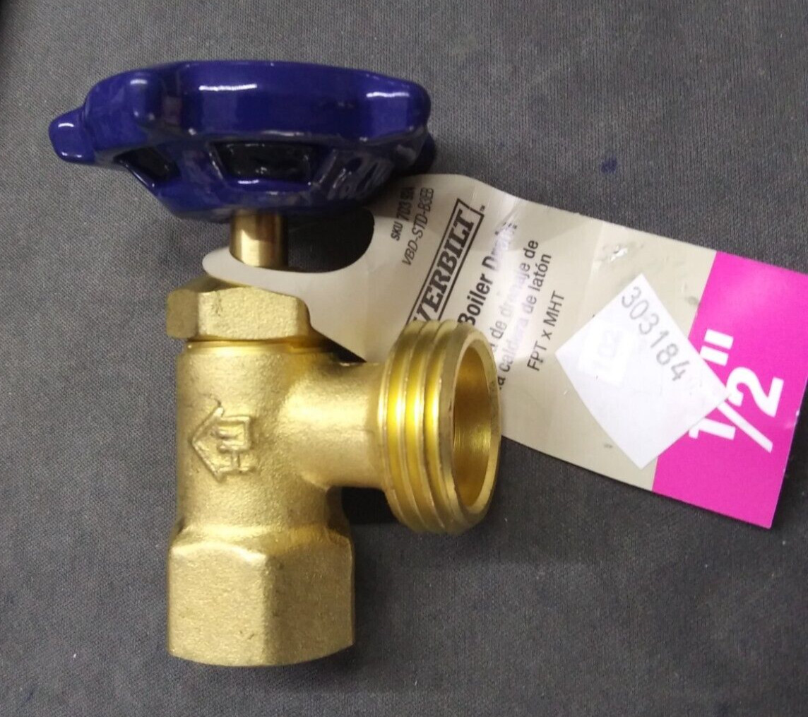 Everbilt Boiler Drain Valve Brass 1/2″ FEMALE 703 924 102-103EB *303184