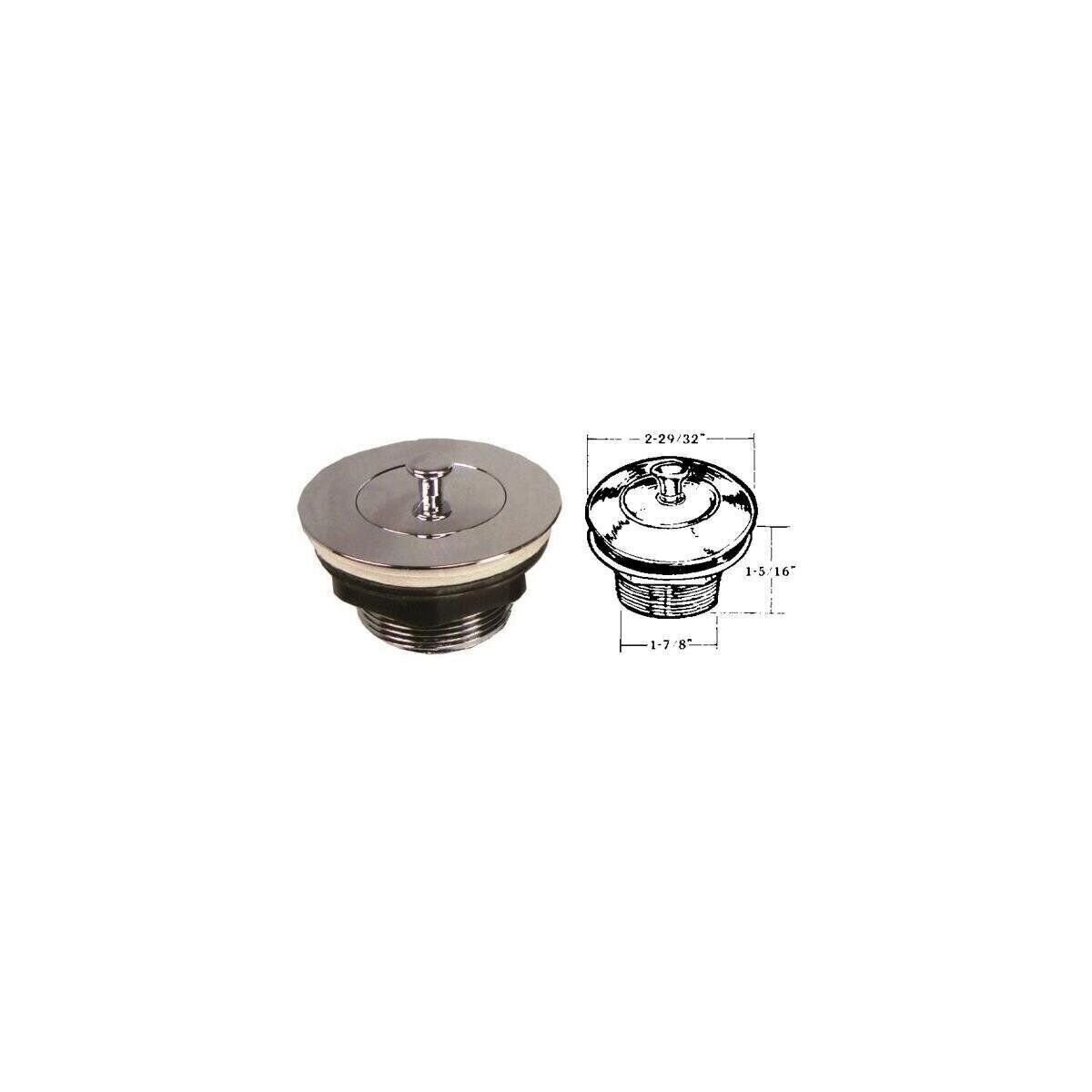 United States Hardware Bathtub Drain Popstop