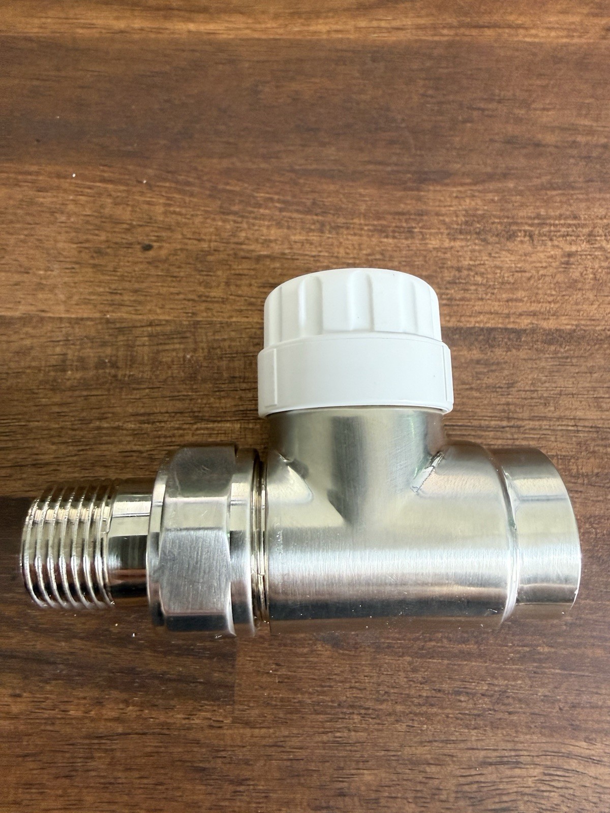RUNTAL Thermostatic Control Valve Set Decorative Straight Brushed Nickel 1/2”