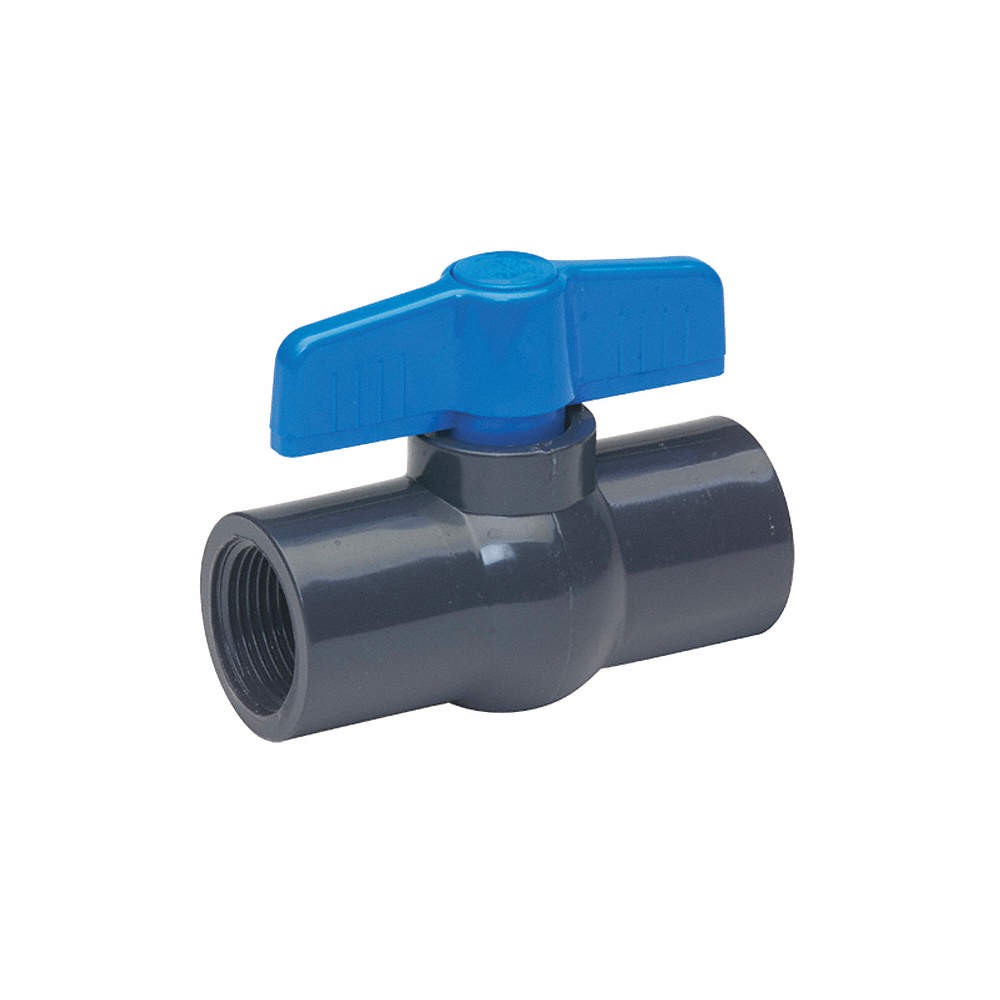 GRAINGER APPROVED 107-134-NPG Manual 2-Way Ball Valve,IPS,PVC 4YLH1