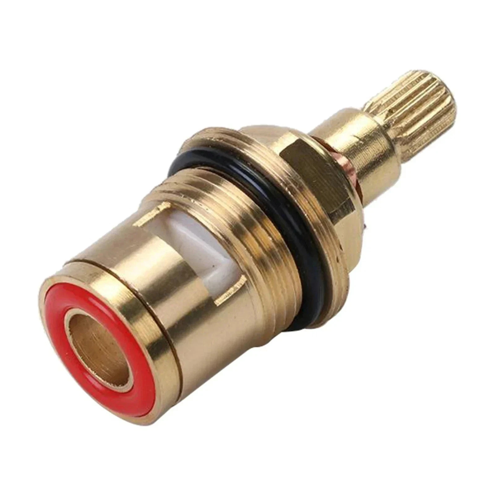 Brass Ceramic Stem Disc Cartridge Faucet Valve Replacement Quarter Turn 1/2″ for