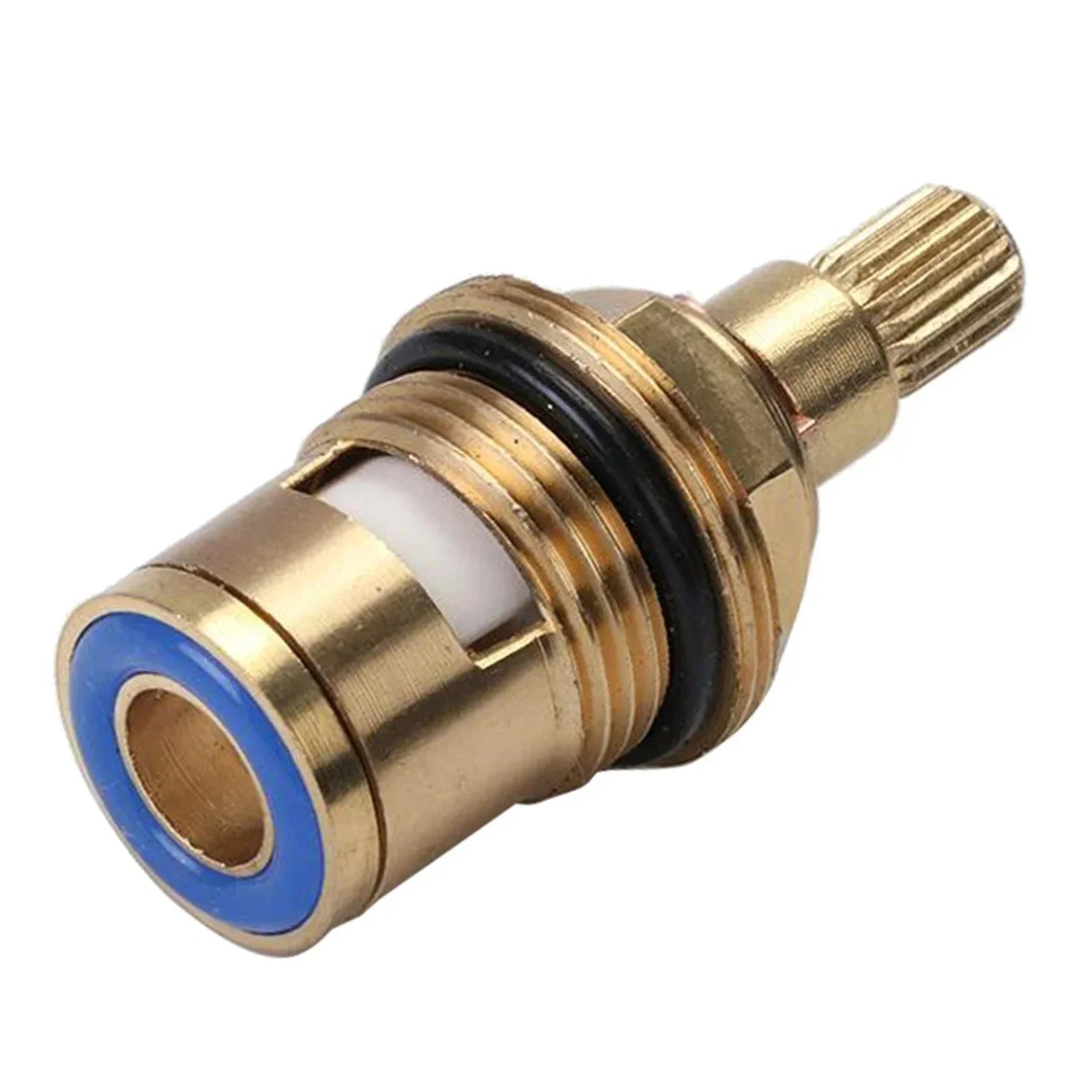 Brass Ceramic Stem Disc Cartridge Faucet Valve Replacement Quarter Turn 1/2″ for