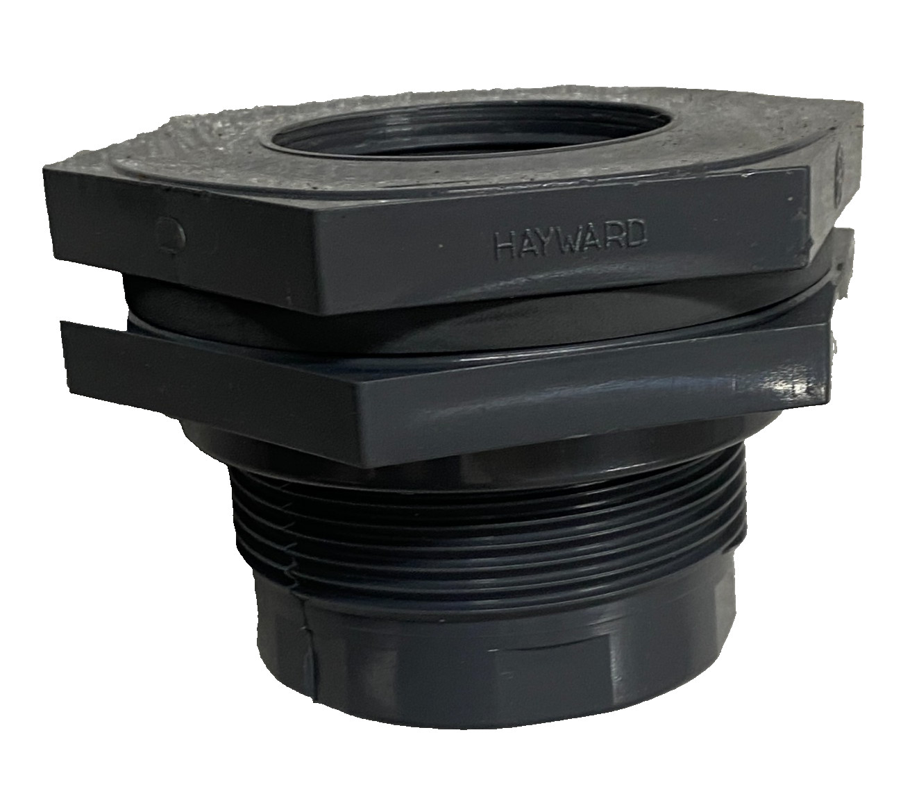 HAYWARD BF10200TXT Bulkhead Plastic Valve Fitting 2″ PVC Black