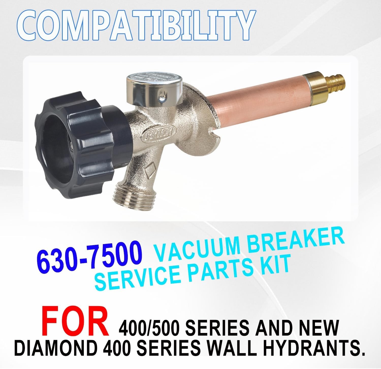 2-Pack 630-7500 Vacuum Breaker Repair Kit for Mansfield 400/500 & Nibco 90 Valve