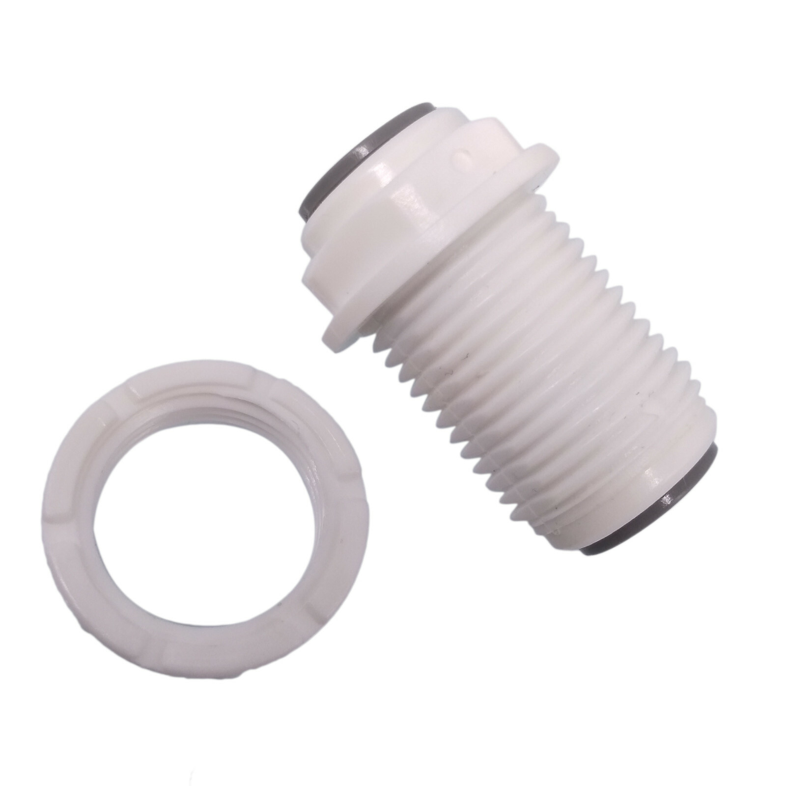 US Stock 2pcs 3/8″ to 3/8″ Quick Connect Bulkhead Connector Push Fit