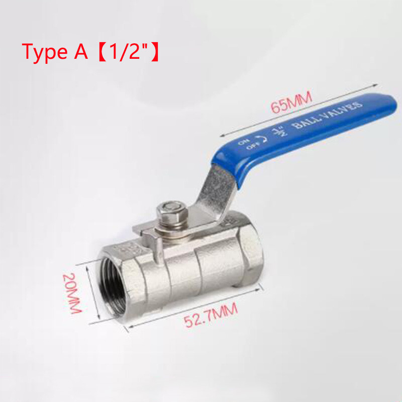 304 Stainless Steel Ball Valve Lever Female to Female 1/4″ 1/2″ 3/4″ 1″ BSP New