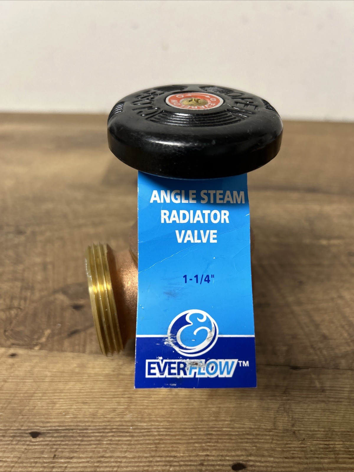 Everflow 1-1/4 in Angle Steam Radiator Valve Brass 48142 No.box !