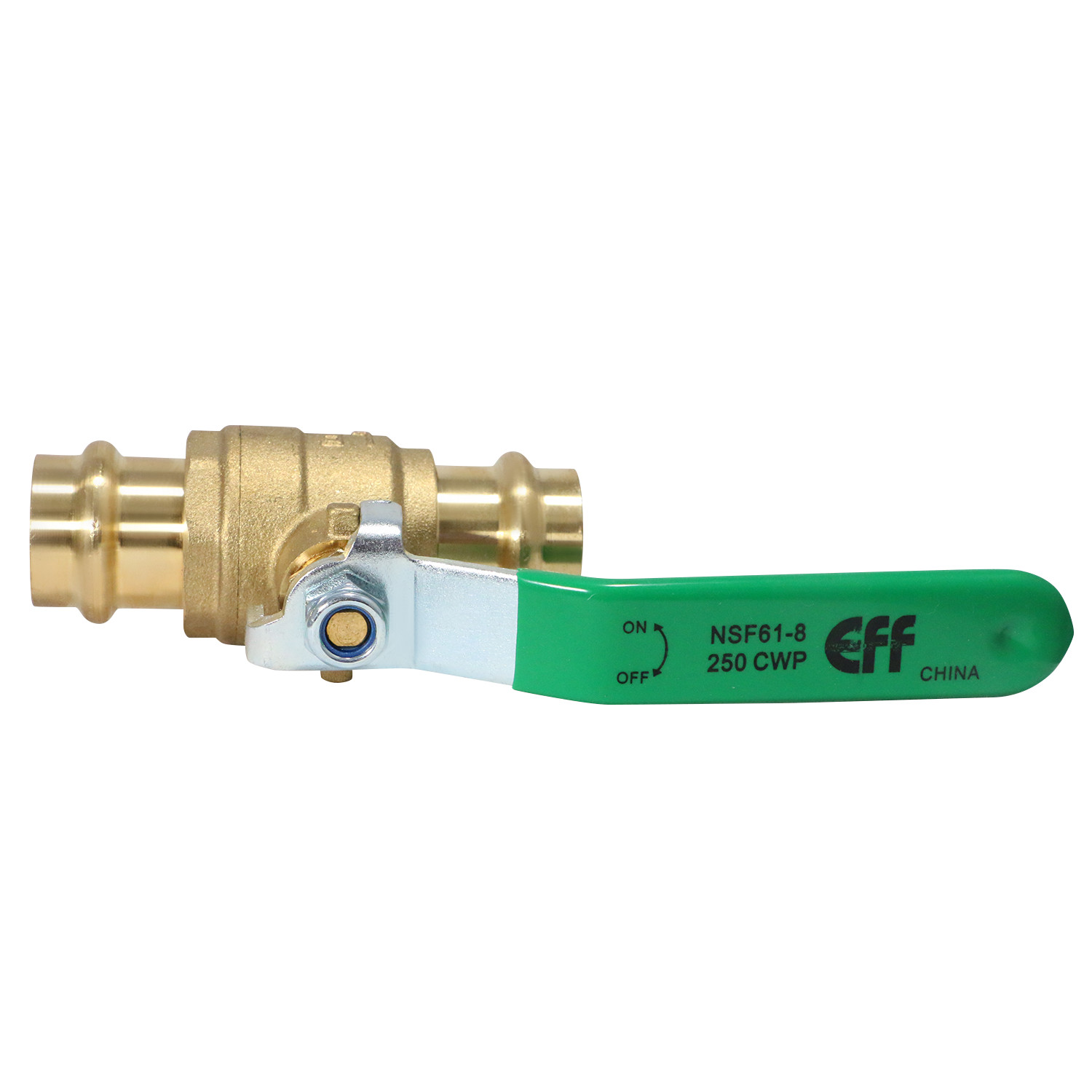 10 Pcs. 3/4″ Press Ball Valve, Lead Free Brass Full Port