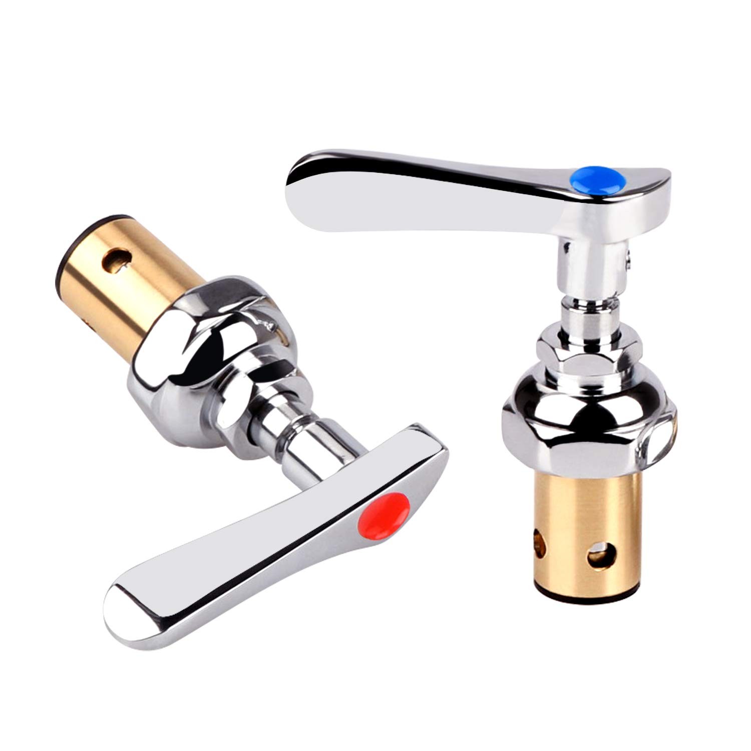 KWODE Replacement Brass Hydraulic Control Spindle Assembly Polished Chrome