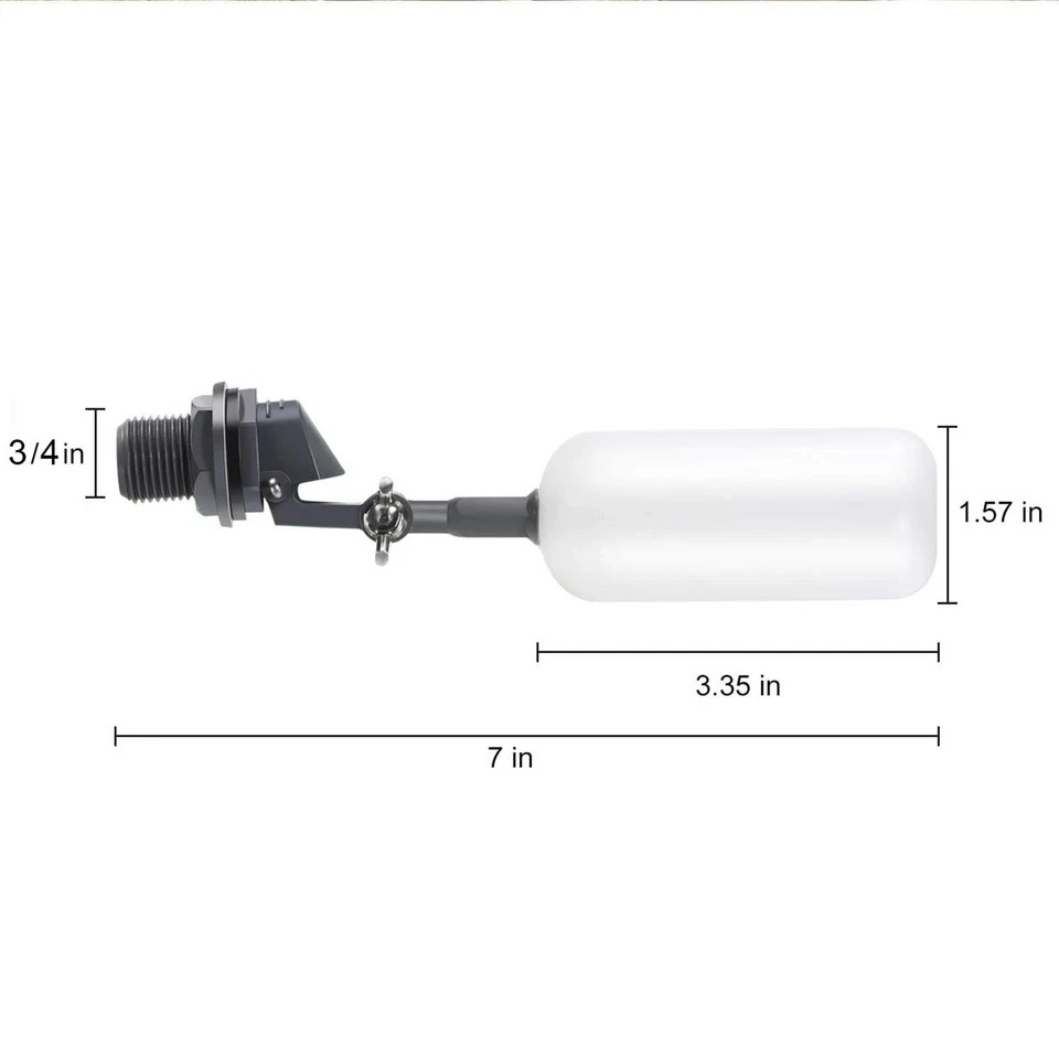 3 Pcs Float Ball Valve, 3/4 Inch Water Tank Filter Float Valve for Supply Tube A