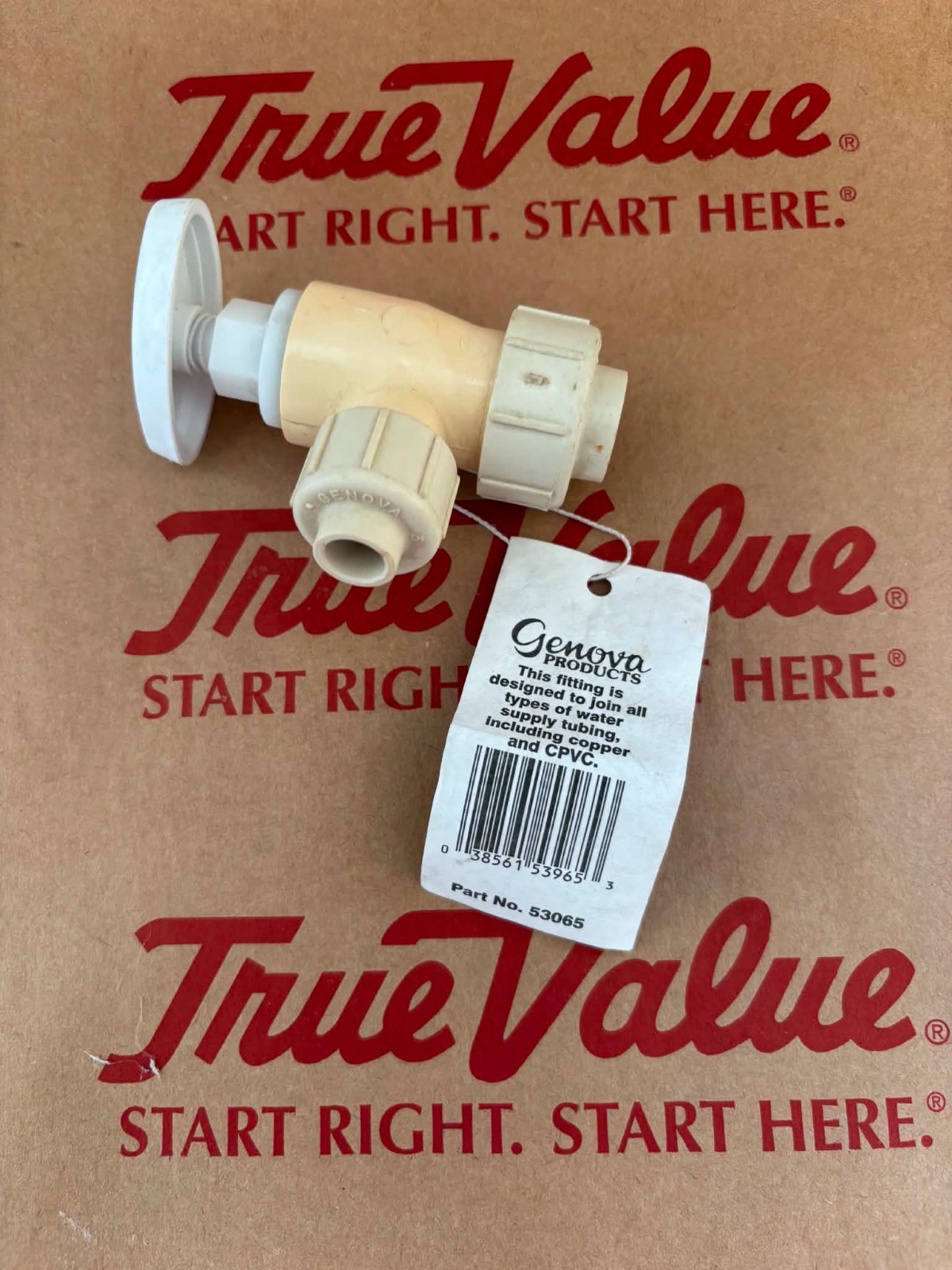 Genova 1/2″ CPVC x 1/4″ Angle Supply Valve #53065