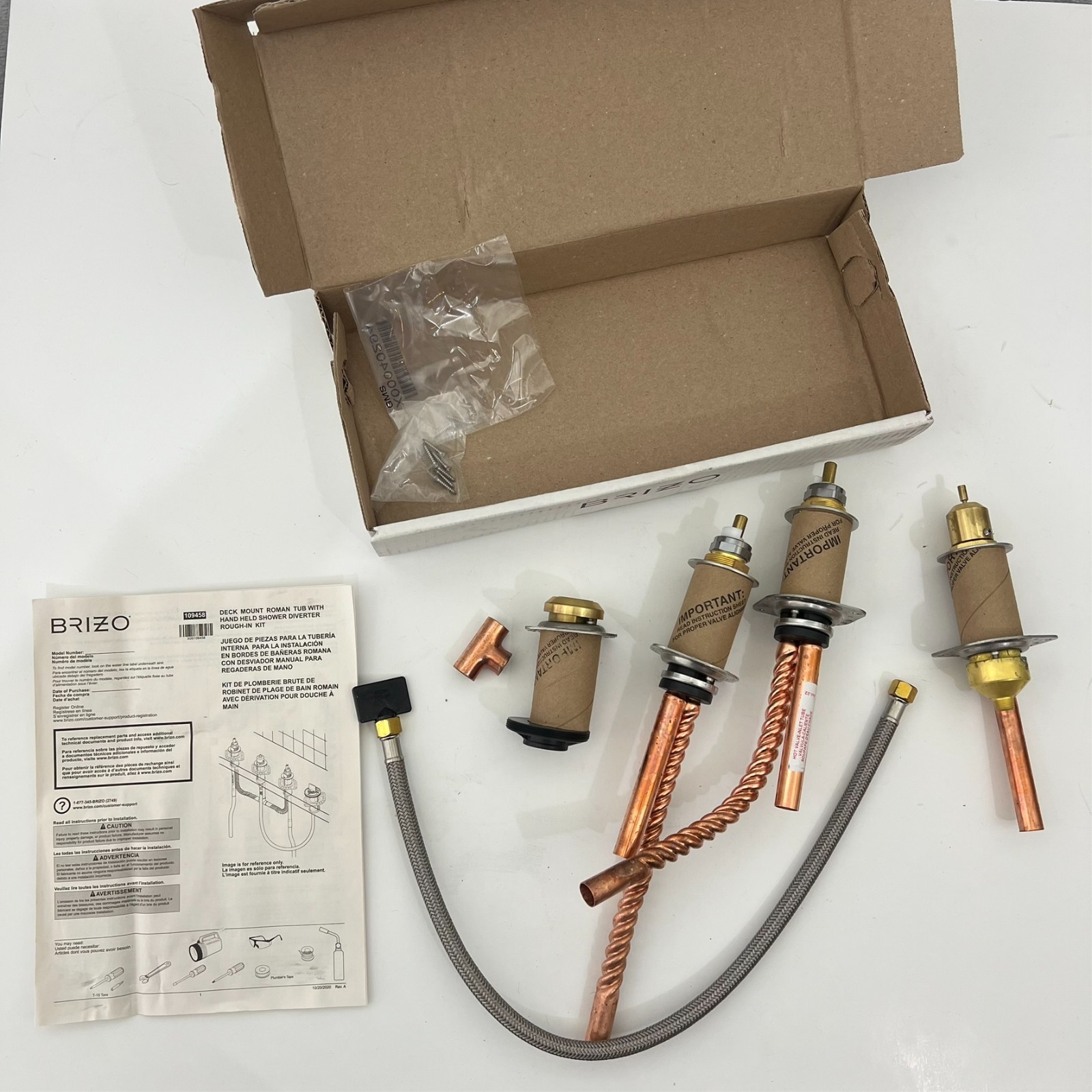 Brizo R64707 4-Hole Roman Tub Faucet Rough In NEW OPEN BOX