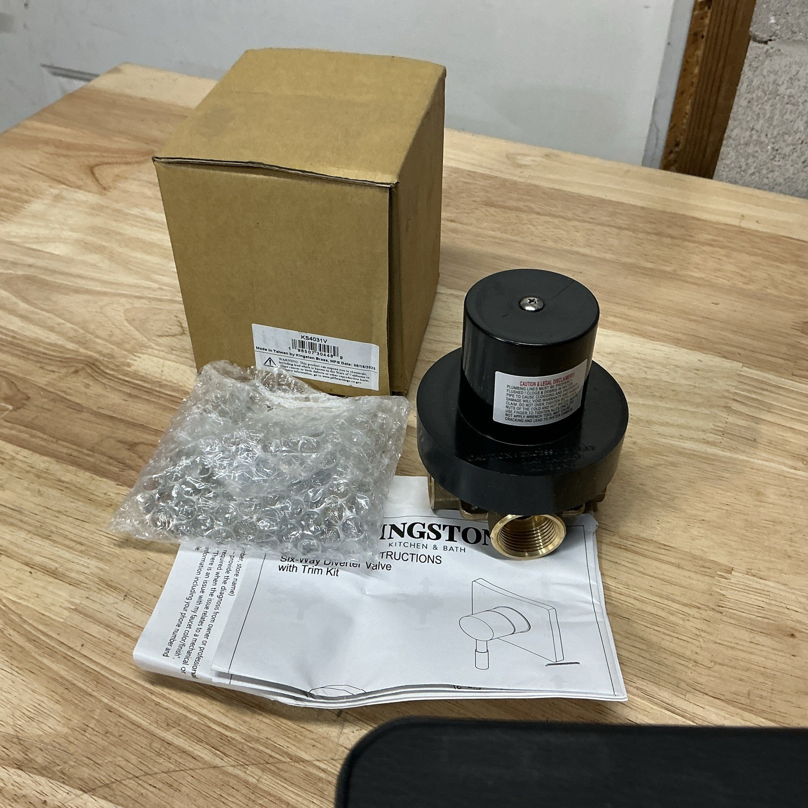 Kingston Brass KS4031V Shower Diverter Valve