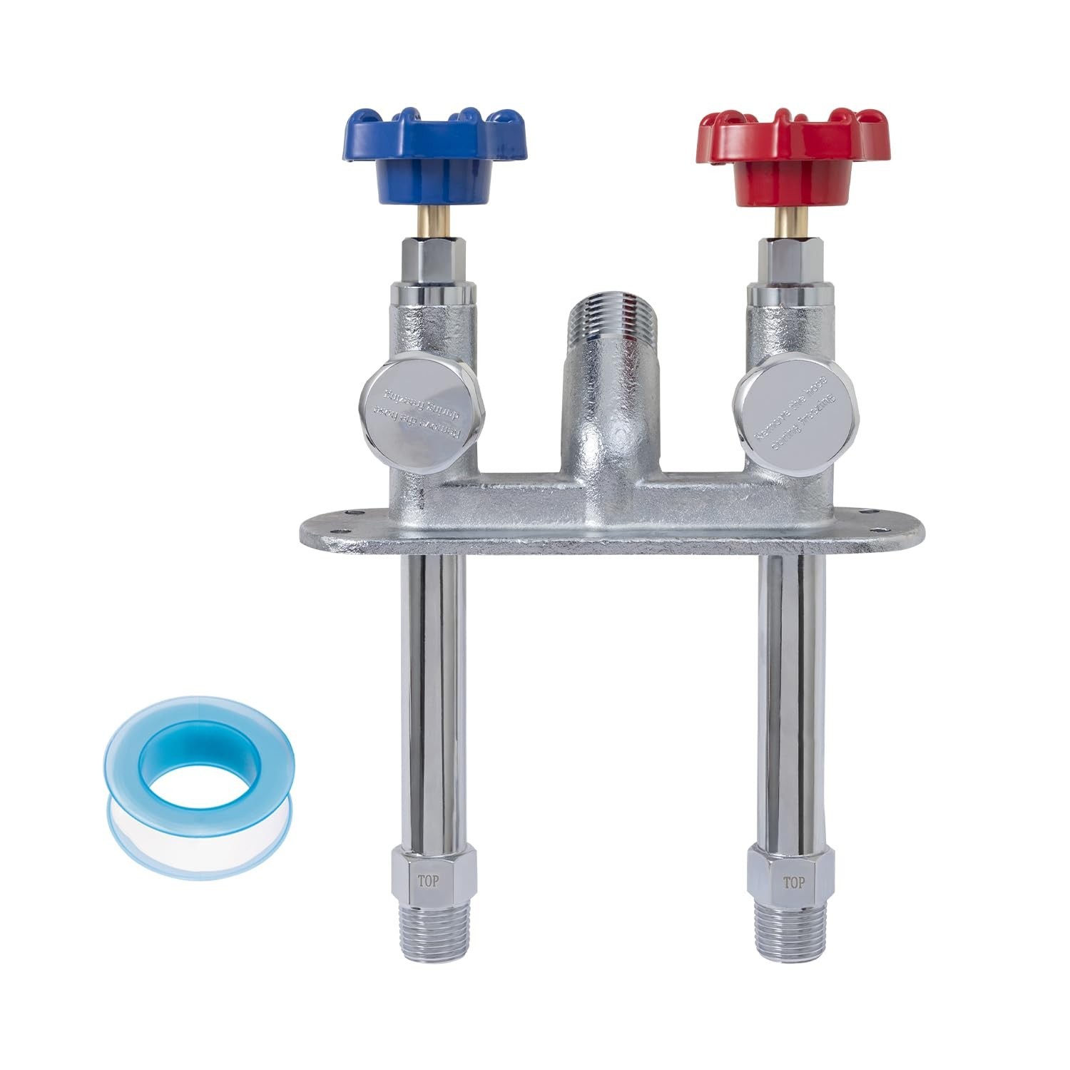 4″ Frost Free Outdoor Wall Faucet Anti-Siphon Hose Bibb 1/2″ MIP x 3/4″ GHT