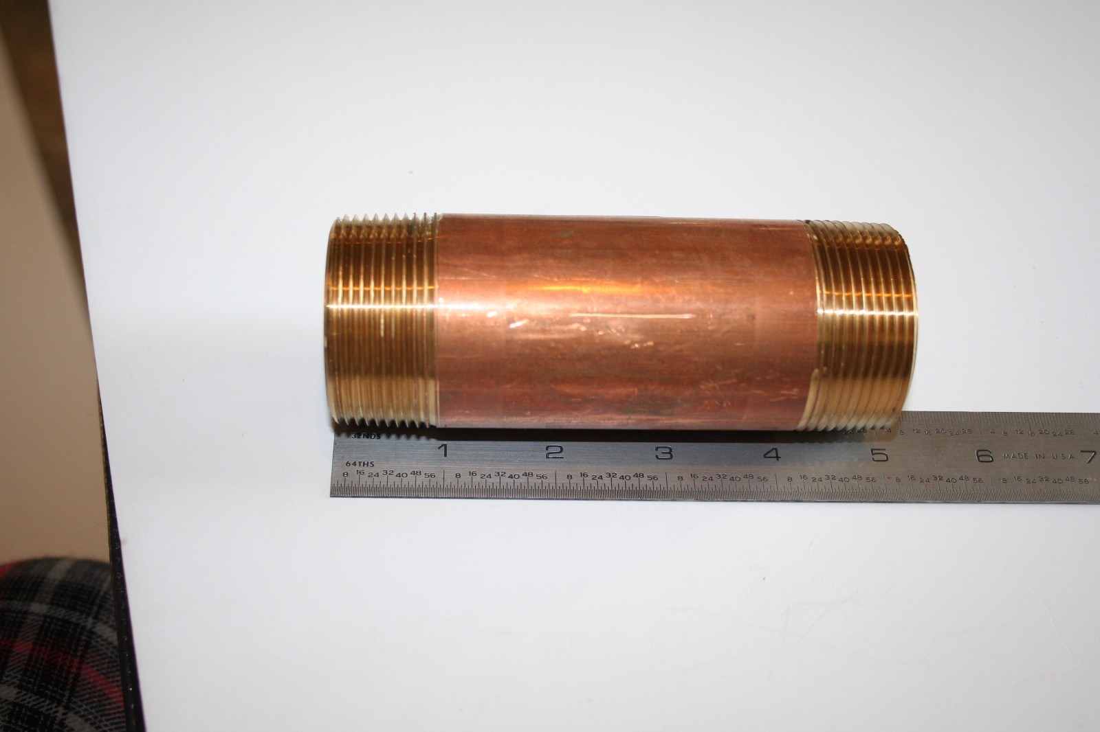 New Merit brass 1-1/2″ x 5″ Lead Free Brass Pipe Nipple