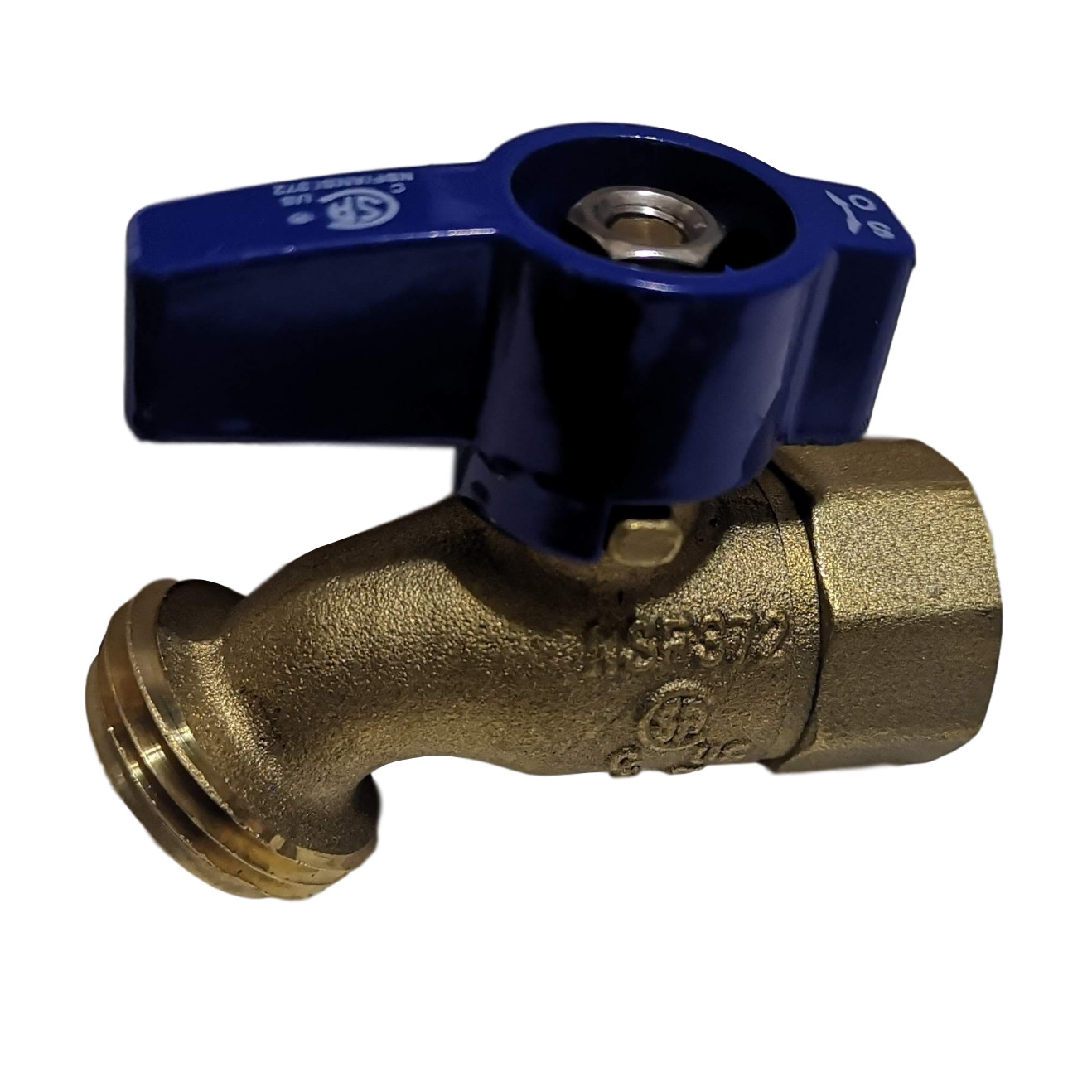 10) 1/2″ FEMALE THREADED HOSE BIBB NOKINK, WATER OR OIL 125 PSI (LEAD FREE BRASS