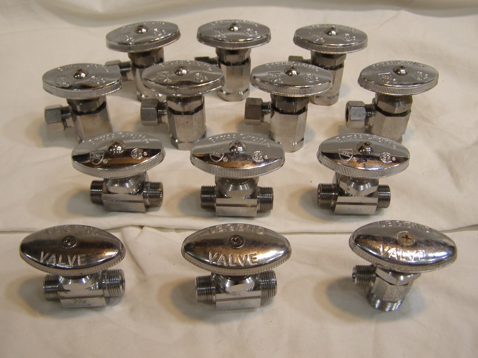 13 Unused NOS Shutoff Valves 11 BrassCraft 3 Legend All but 1 are 3/8″ x 1/2″