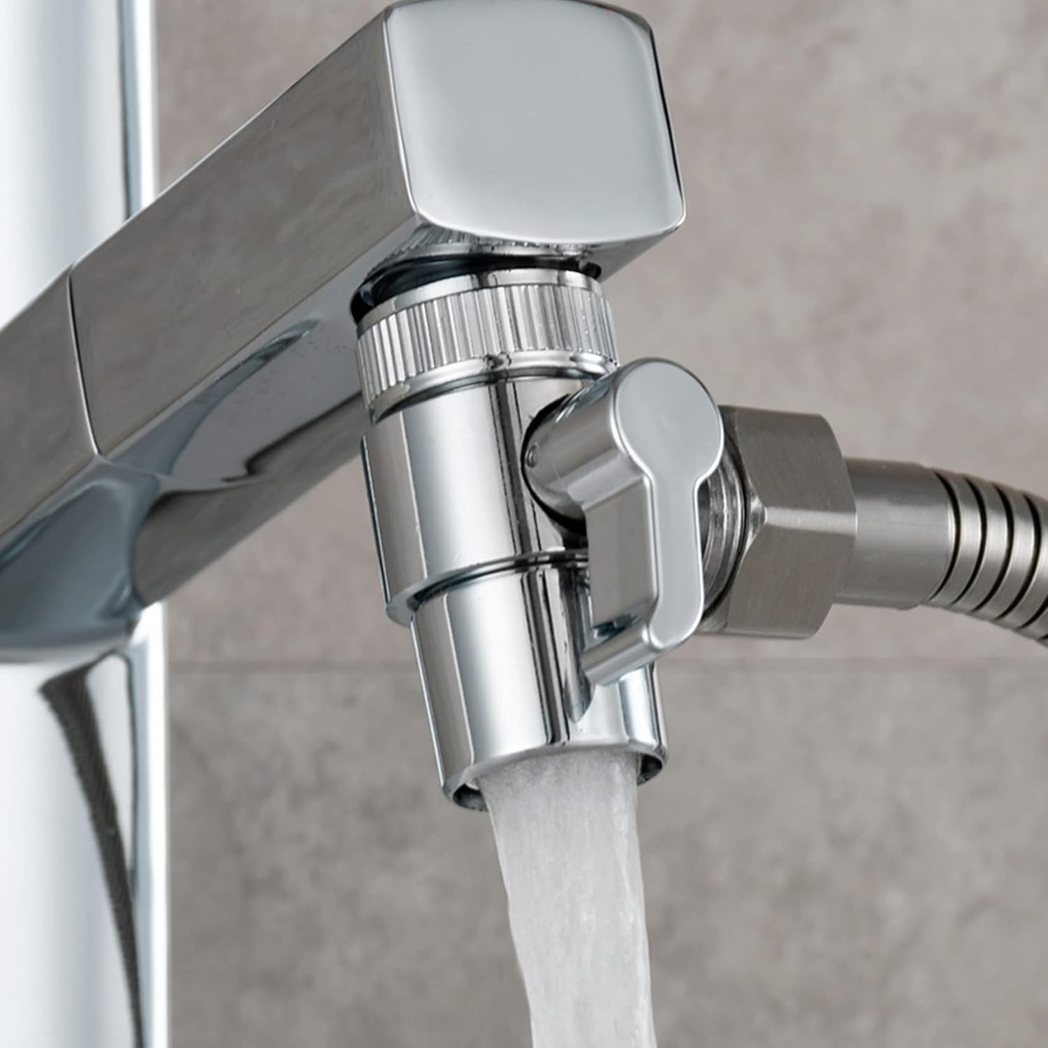 Faucet Diverter Valve with Aerator, 3-Way Diverter Valve for Hand Held Shower, S