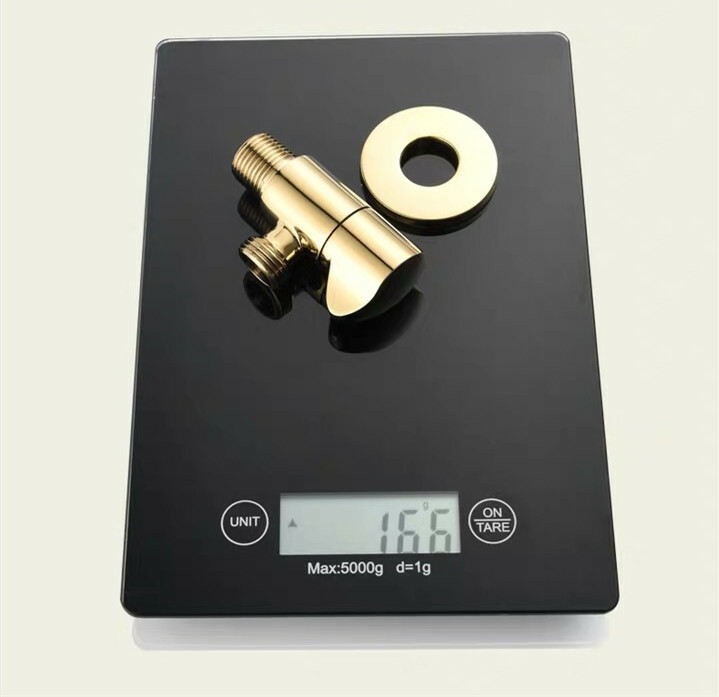 Modern Brass Angle Stop Valve Shut Off Quarter Turn Water Sink Bathroom Toilet