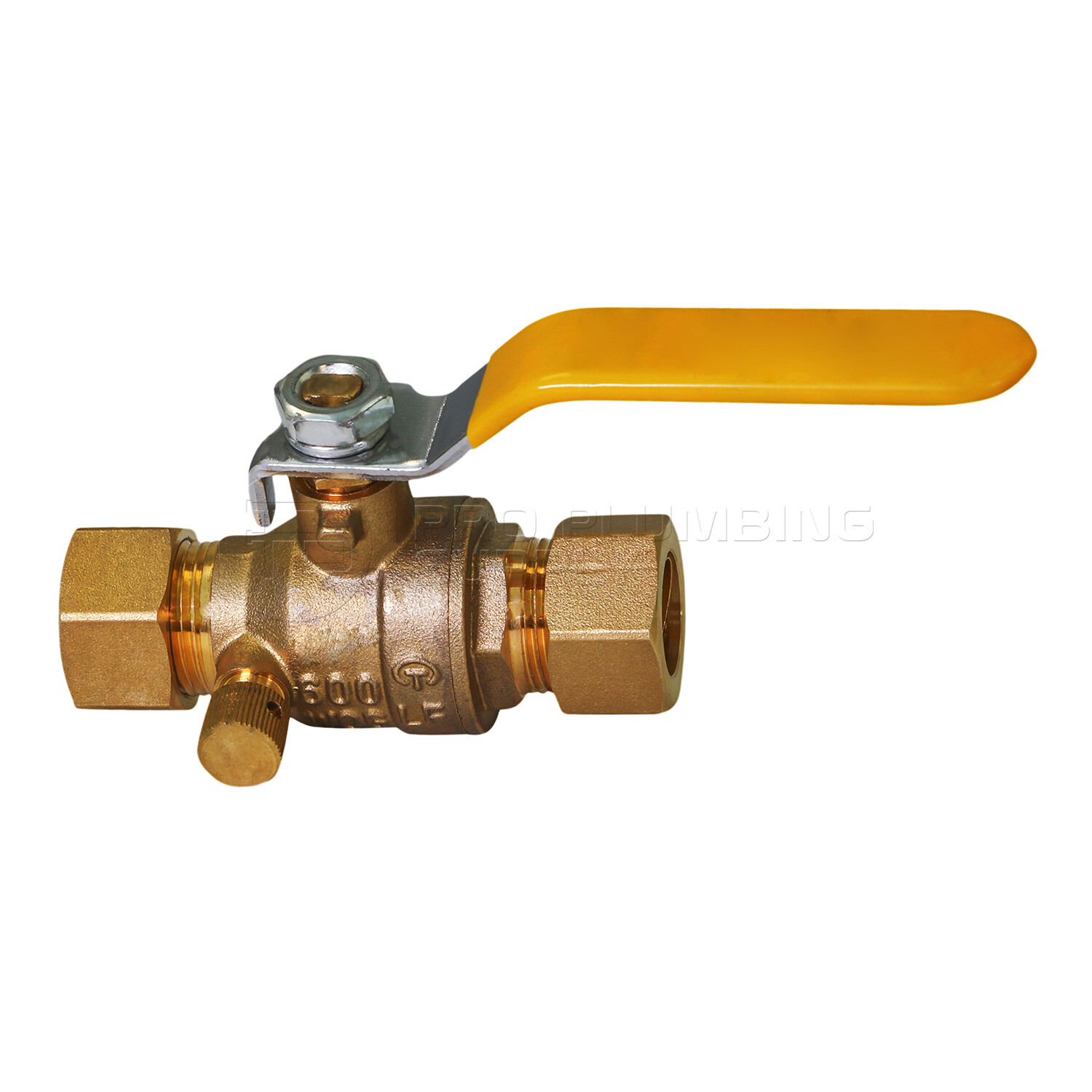 1/2″-1″ in Brass Full Port Ball Valve with Drain Compression Joints Pipe Connect