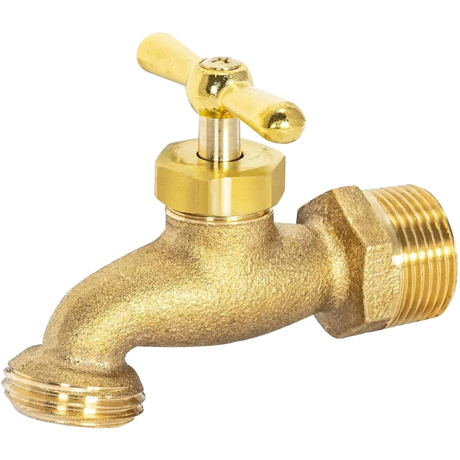 3/4 Inch Brass Outdoor Spigot with Zinc Handle – Perfect for Irrigation Needs