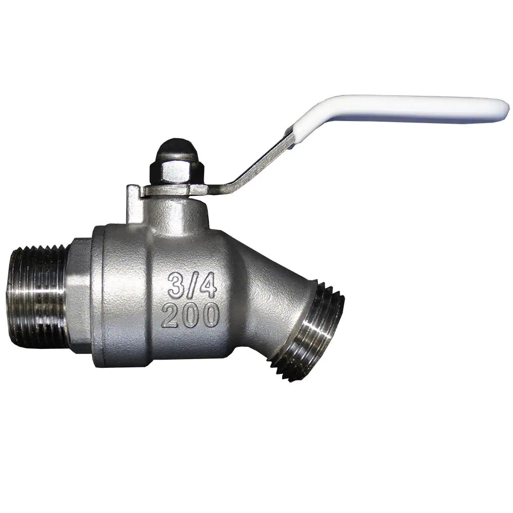 3/4 In. Stainless Steel Quarter Turn Hose Bibb Shut-Off Valve